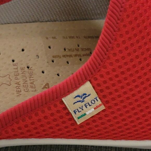 Ladies Red  FlyFlot Wide Fit Clogs size 39 US 8 - Picture 12 of 16